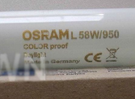 欧司朗看色灯L58W/950印刷机对色灯管D50灯管 D50光源