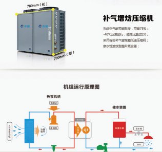 常熟上海空气能地暖,15吨热水工程