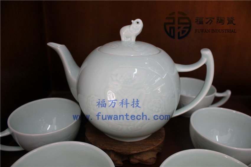  厂家0利润出售能量瓷茶具/负离子茶具 富含矿物质陶瓷 