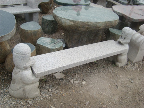  新款 条凳|石桌石凳|园林桌椅|庭院摆件|tr石材|大理石|孔明椅