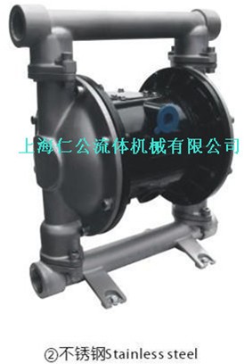 上海仁公不锈钢气动隔膜泵RG25、PVDF气动隔膜泵、粉尘气动隔膜泵
