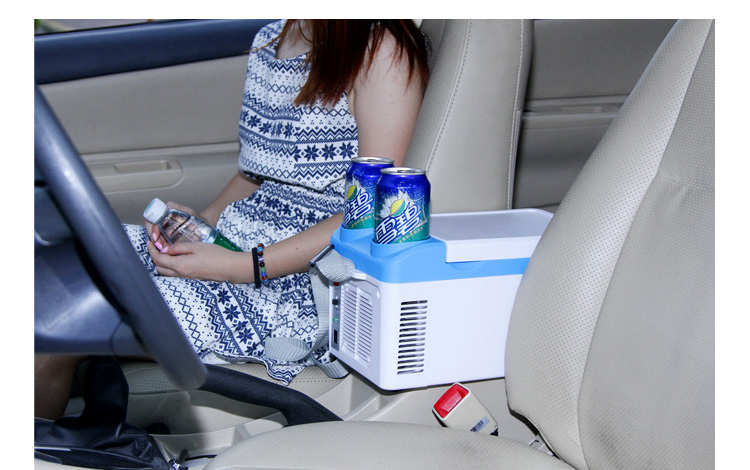 便携式汽车载冰箱2-4L车用家用冷暧两用迷你小冰箱电子冷热箱原始图片3