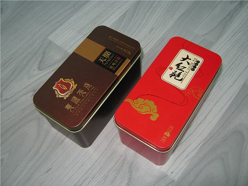 礼品茶叶盒小铁听|满江红茶叶方盒包装金属制品|品牌包装生产