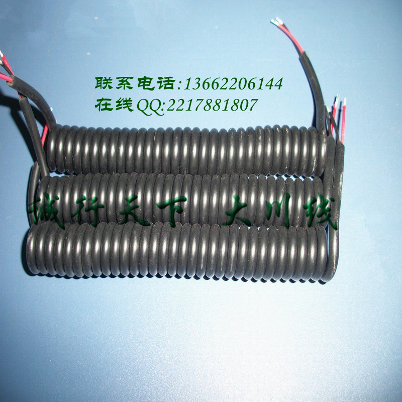 弹簧线厂家供应2芯螺旋电线电缆 生产批发