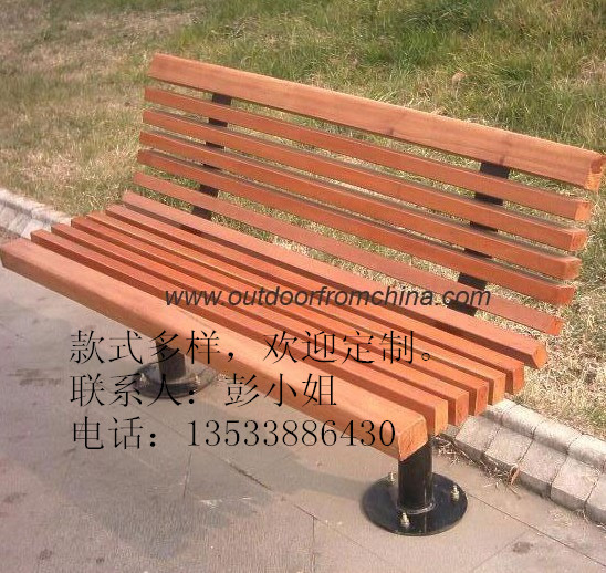 供应北京上海重庆天津市公园小区实木休闲椅，休闲凳