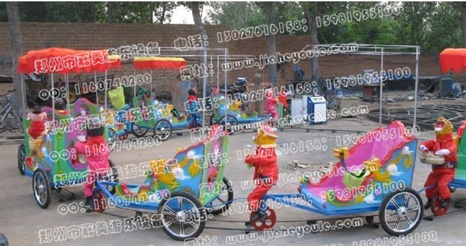 郑州嘉美游乐设备|2015年{zx1}儿童游乐场设施—猴子拉车、小猴拉车