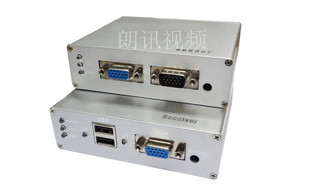 供应朗讯USB接口KVM键鼠延长器 KVM网线传输器100米200米
