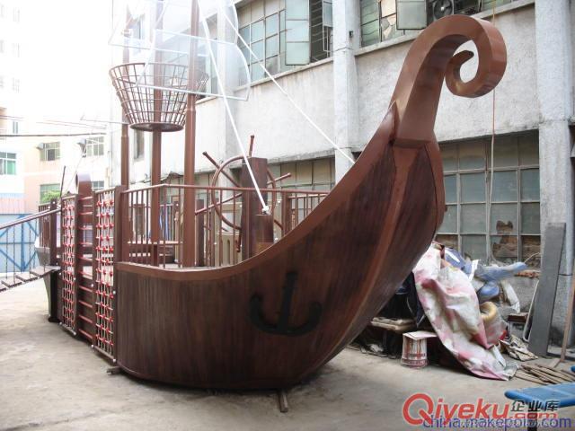 武汉芬兰木景观船|武汉地产标识景观船|景观船生产厂家