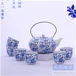 景德镇未来陶瓷生产供应手绘茶具 茶杯 茶壶 提梁壶 家居陈设 