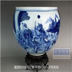 景德镇陶瓷厂家生产定做陶瓷大花盆 陶瓷大花钵 陶瓷大缸