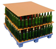 玻璃瓶隔板，玻璃瓶托板，酒瓶隔板，罐装饮料包装隔板   