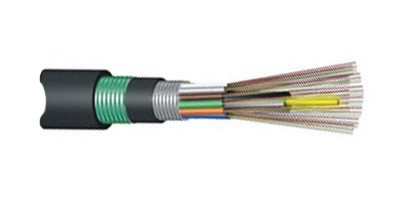 层绞式非金属加强件铠装光缆 直埋光缆 GYFTA53-12芯
