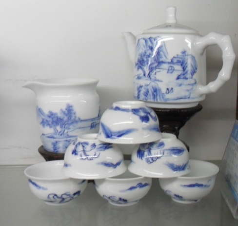 陶瓷礼品茶具，活动礼品茶具订做，手绘青花茶具批发，茶具厂家