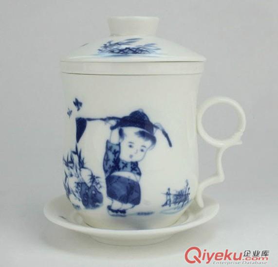 陶瓷茶杯生产厂家，陶瓷手绘功夫茶具，日用瓷杯子，对杯，情侣杯