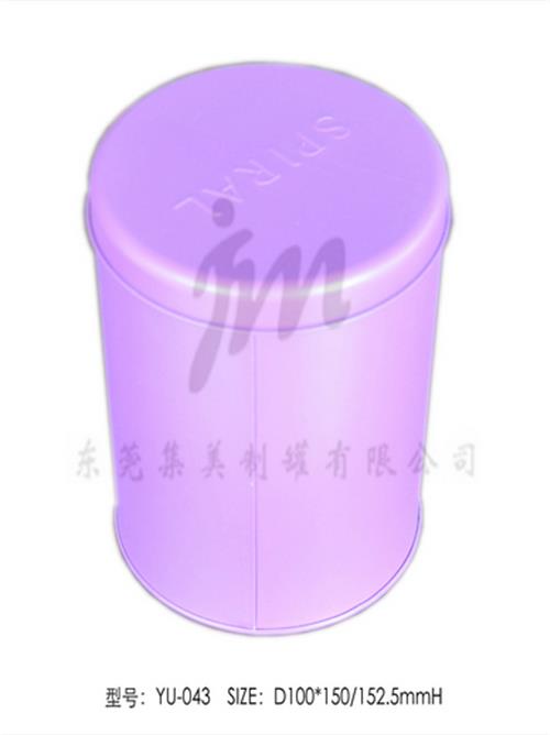 马口铁圆形茶叶铁盒YU-043