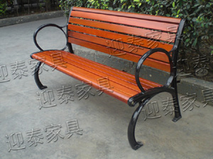 YTC-501钢木椅 长凳子 木凳子 公园椅 户外椅 铸铁椅 铸铝椅