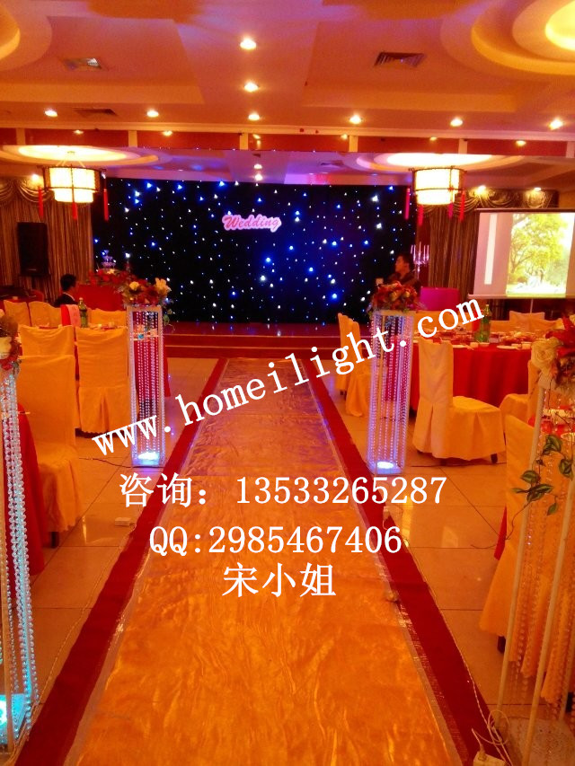 广州背景星空幕布，红绿蓝白4色星空布，舞台婚庆婚礼现场星光幕效果背景