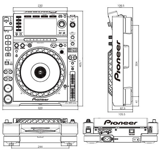 先锋cdj2000nexus dj打碟机