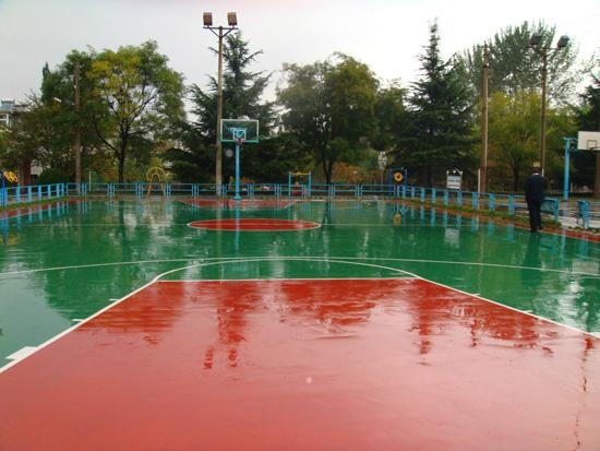 供应滨州yz塑胶篮球场施工价格