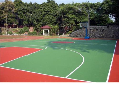 供应浙江湖州优质塑胶篮球场|塑胶操场施工报价