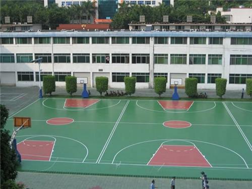 供应浙江衢州优质塑胶篮球场|塑胶操场施工报价