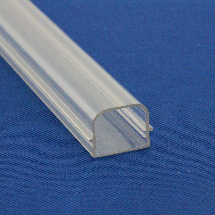 佛山LED透明PVC塑料异型材厂家批发 t5塑料套件异型材定制