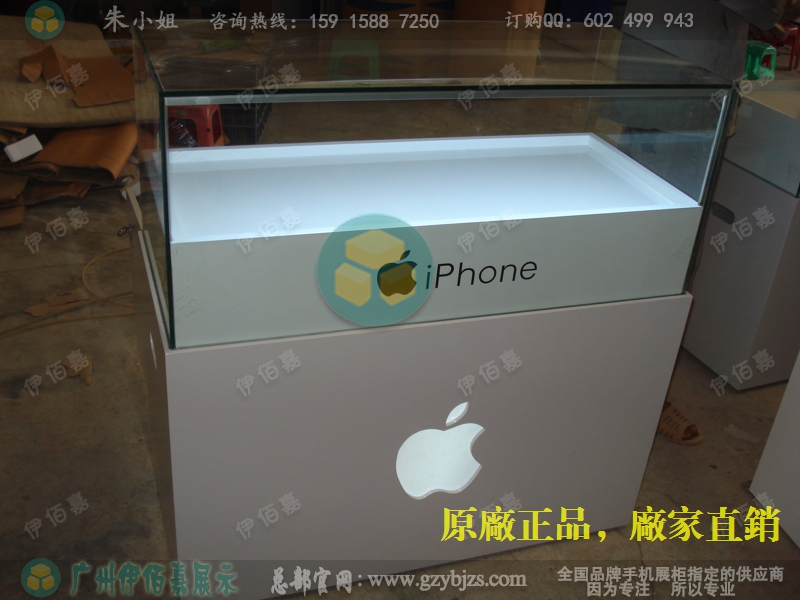 江苏HTC款式苹果手机柜台批量生产，苹果手机玻璃展柜全新陈列