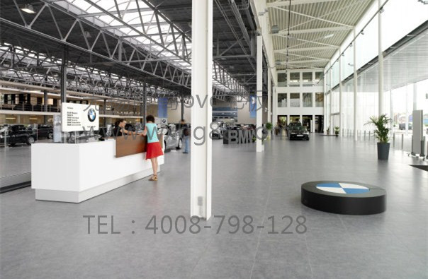 江苏博高展厅PVC塑胶地板吸音耐磨