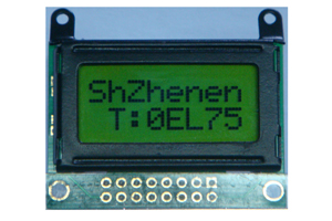 8x2 单色液晶屏，STN COB LCM ,深圳液晶屏生产厂家,蓝膜或黄绿膜可选