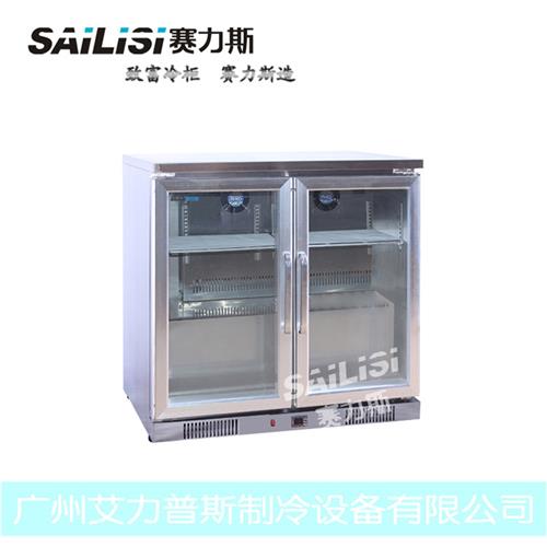 赛力斯2门不锈钢吧台柜 冷藏柜 展示陈列柜 广州品牌冷柜
