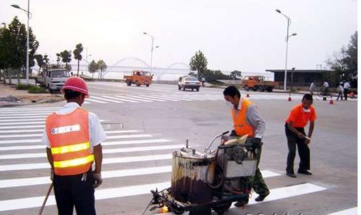 鸡西公路划线 鸡西停车场划线