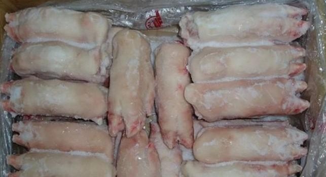 利珀县专业经营冷冻猪蹄猪肚三层肉
