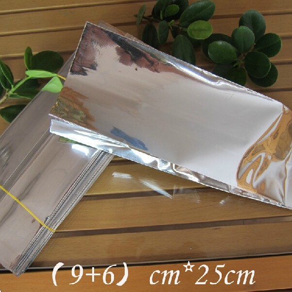 9+6*25cm 镀铝风琴袋 铝箔真空袋 食品袋 花茶包装袋 茶叶袋
