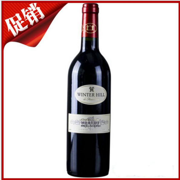 法国进口红酒维特山美乐红葡萄酒法国干红葡萄酒 礼盒