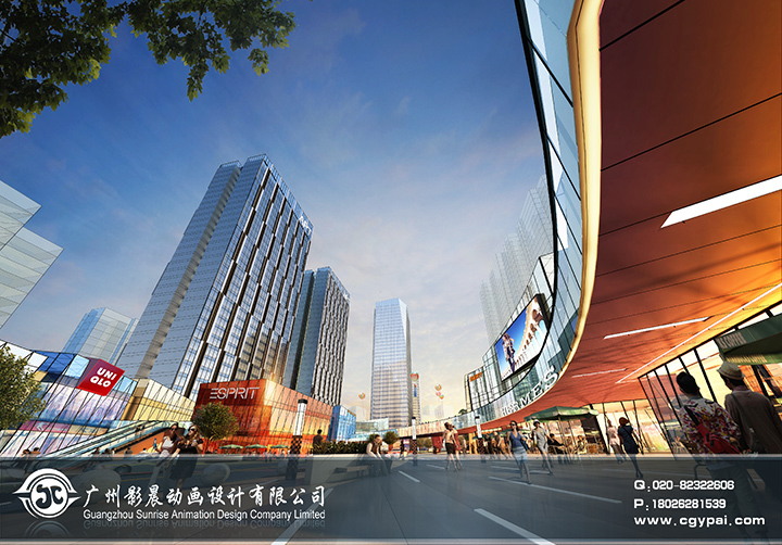 广州效果图制作公司,建筑表现效果图，景观效果图制作,鸟瞰图制作