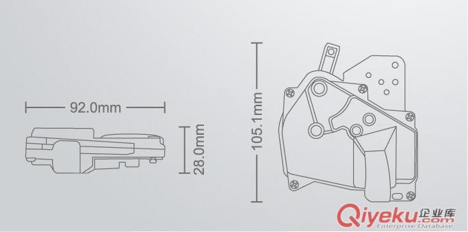 同花顺OA850 吉利专用闭锁器原始图片2