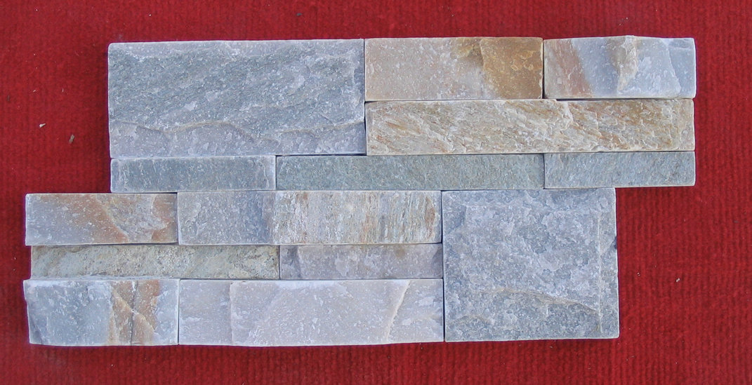 tr黄木纹板岩文化石  18x35x1.5-2.5cm