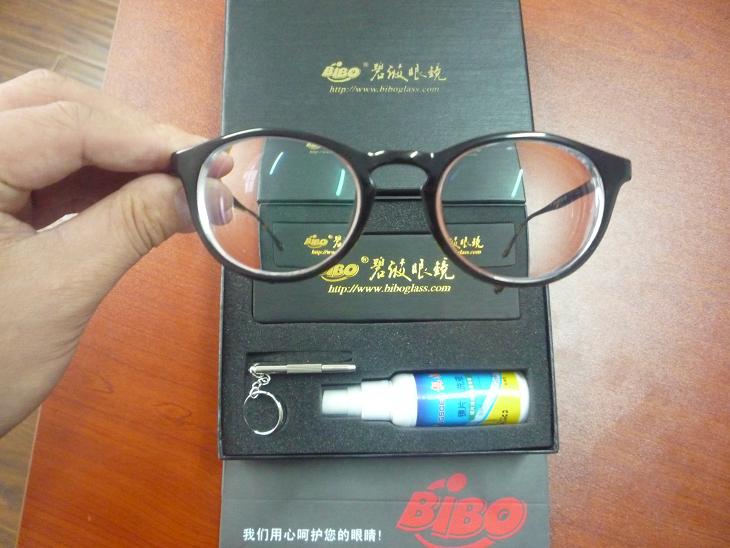 超薄高度近视眼镜（-1000度）大框架超薄定制眼镜！