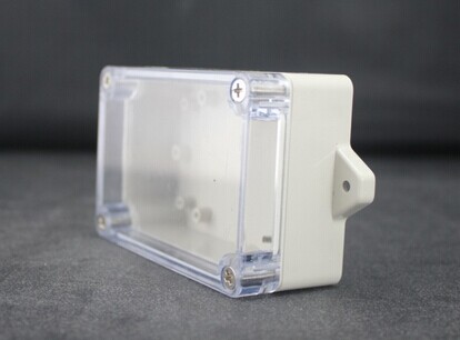 100x68x40mm透明盖带耳塑料防水盒 