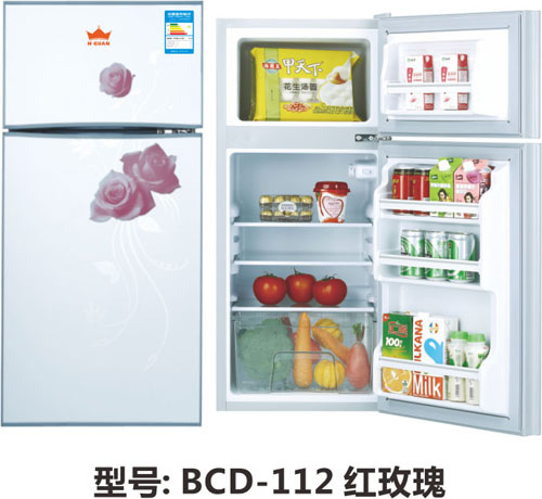 中山皇冠电器BCD-112红玫瑰电冰箱,中山即热式热水器