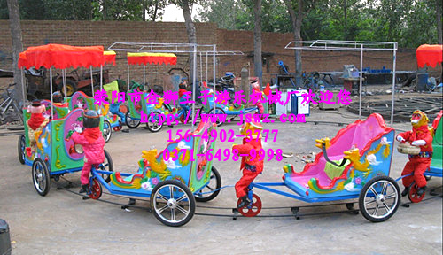 供应金狮王子游乐设备XHLC 猴子拉车儿童游乐设备