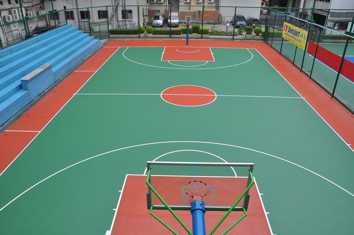 供应湖南长沙株洲湘潭益阳硅pu塑胶篮球场网球场排球场