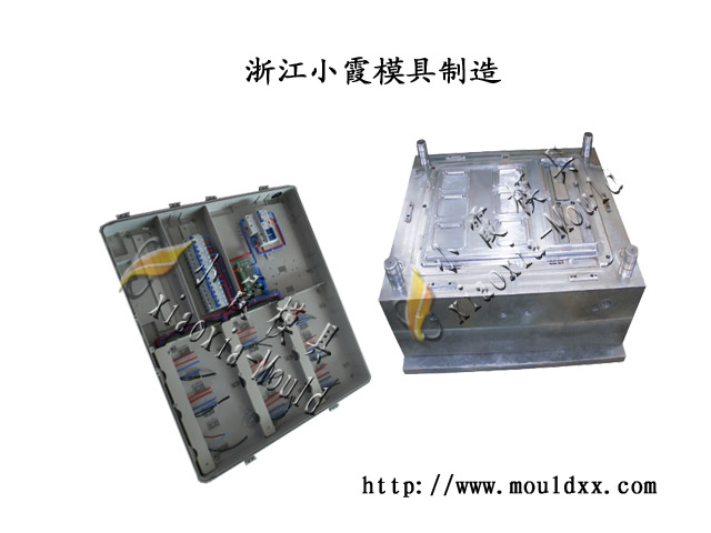 塑胶模具​塑料电表箱模具，黄岩小型​十表​透明电表箱模具、电表模具制造​
