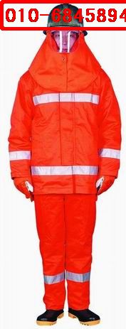 97式消防战斗服、橘红色消防员服装 、消防防滑手套、安全钩